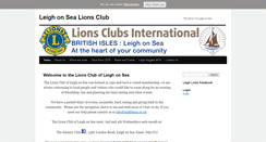 Desktop Screenshot of leighlions.co.uk